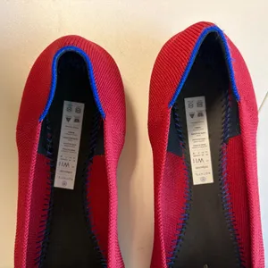 Rothy's The Point Women 11 Red Knit Pointed Toe Flat Washable Sustainable Shoe thumbnail 5