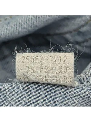 Vintage Distressed Levi's High Waisted Tapered Ankle Slit Jeans thumbnail 3