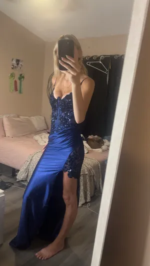 Prom dress Blue Size XS thumbnail 3