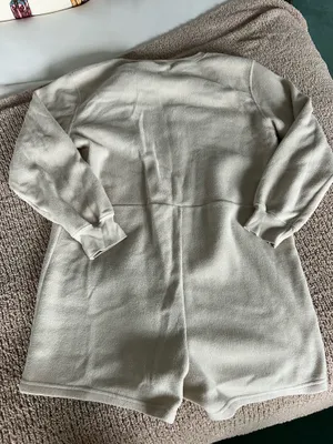 Old Navy cream long sleeve Pajamas with button up front. Size S #oldnavy #dress thumbnail 3