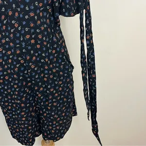 Madewell Wrap-Front Romper in Prairie Posies 4 thumbnail 8