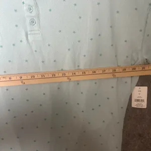 LOFT Sleep Woman’s Large Mint Green‎ Dot Long-Sleeve Pajama Set New thumbnail 9
