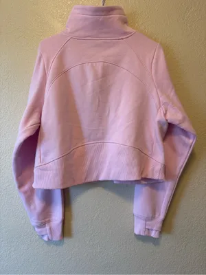 All In Motion NWT Pink Quarter Zip Sweatshirt Size Medium with Thumbhole Cuffs thumbnail 2