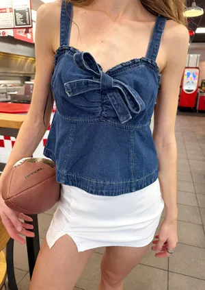 Boutique Denim Top thumbnail 1