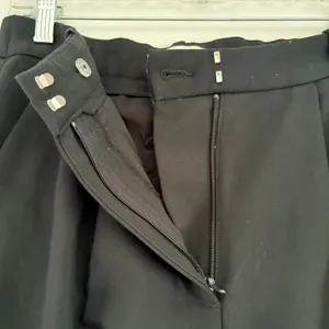Abercrombie & Fitch Sloane Tailored Wide Leg Pants Black Pleated High‎ Rise 28/6 thumbnail 5