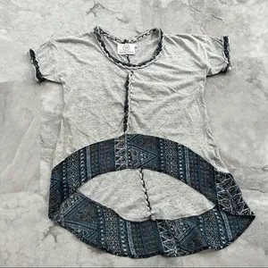 Sloane Rouge Oversized Tee Size Medium M Chiffon Bandana Trim‎ thumbnail 1