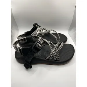 Chaco Z Cloud X Sandals Womens 6 Black White Pixel Grid Strappy Athletic Hiking thumbnail 4