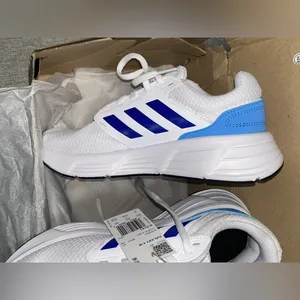 Adidas Galaxy 6 M White and Blue Athletic Sneakers thumbnail 6