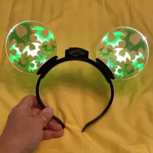 NWOT Disney Parks Happy Halloween Light-Up Bat Headband thumbnail 2