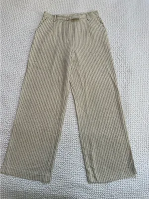 ZARA Striped Wide-Leg Pants thumbnail 1