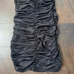 Ruched Black Halter Dress thumbnail 9