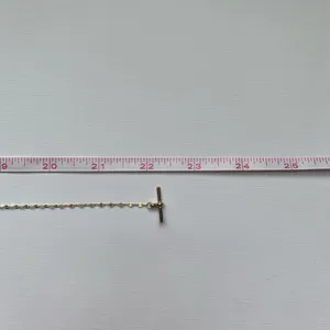Gold half pearl half chain with front toggle clasp thumbnail 4