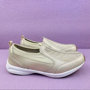 Easy Spirit Espiers Mesh Upper Slip On‎ Sneakers Metallic Beige Gold 7.5 thumbnail 2