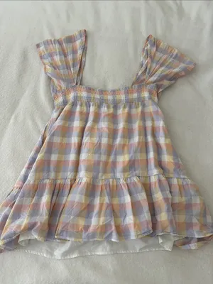 Amanda Uprichard | Goldie Pastel Gingham Mini Dress thumbnail 5