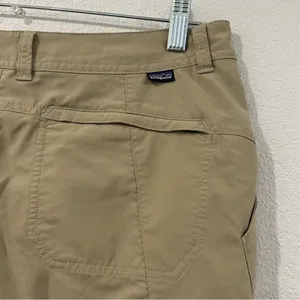 Patagonia Women's Inter Continental‎ Khaki Sesame Hiking Shorts Size 6 Pockets thumbnail 9