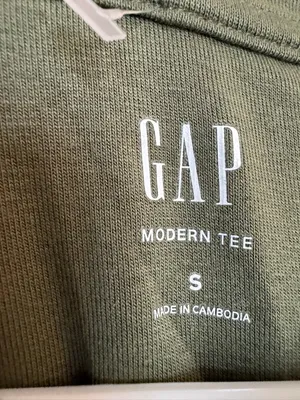 GAP Olive Green Modern Tee thumbnail 3