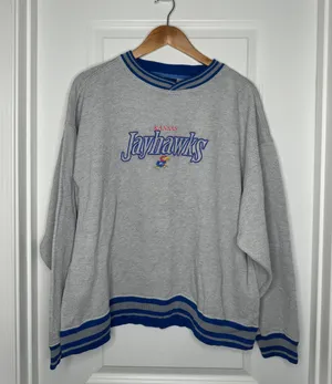 National Collegiate Athletic Association Vintage University of Kansas Crewneck thumbnail 1