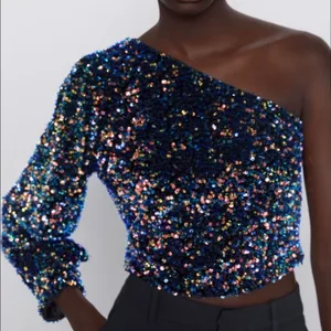 One Shoulder Sequin Top thumbnail 3
