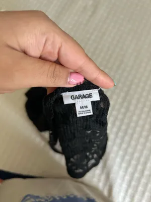 Garage Lace Tank Top Black thumbnail 3