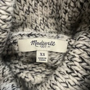 Madewell Marled Wool Blend Turtleneck Knit Sweater‎ Size XS thumbnail 2