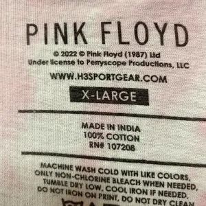 Pink Floyd All Seeing Eye Rock tie dye Tshirt size Extra Large thumbnail 4