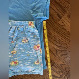 Vintage Winnie the Pooh Piglet Disney 90’s Pajama Set Shorts Short Sleeve Large thumbnail 4