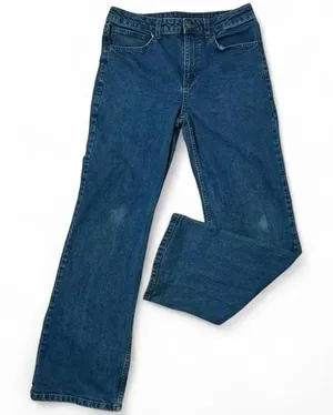 Carhartt Womens Bootcut Jeans Blue Denim Mid Rise BD8374-B Gorpcore‎ Size 16 thumbnail 1