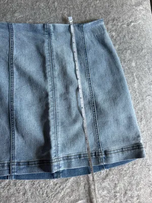 Wild Fable High-Waisted Light Wash Denim Skirt thumbnail 6