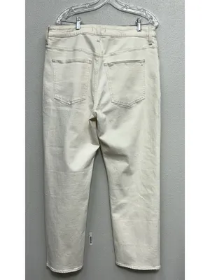 Madewell Curvy 90s Straight Jeans Size 33 Off White Ivory Sz 33 (actual 35x30) thumbnail 5