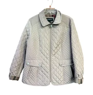 Liz Claiborne Womans quilted Jacket Tan Sz XL NWOT thumbnail 1