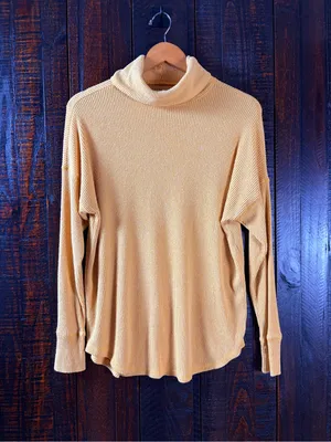 American Eagle Fall Colors Drapey Thermal Long Sleeve Turtleneck Small thumbnail 4