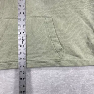 Madewell Hoodie Pullover Sweatshirt Pouch Pocket Balloon Sleeve‎ Green L thumbnail 3