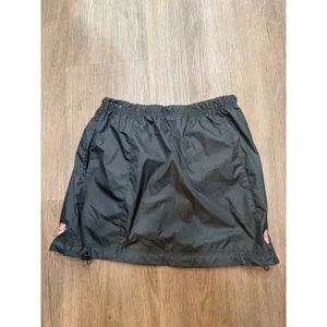 Nike Womens Windbreaker Skirt Black Pink Green Logo Small Elastic Waist‎ Pocket thumbnail 4