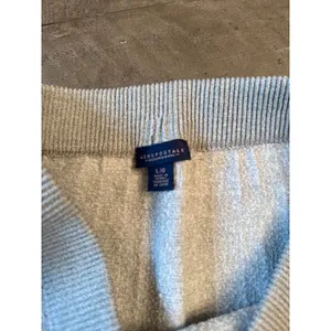 Aeropostale Women's Light Gray Textured Knit Leggings Size Large thumbnail 5