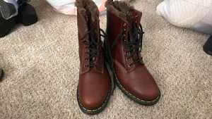 Cherry Fleece Lined Dr. Martens thumbnail 9
