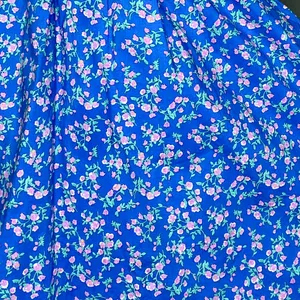 Mable Blue & Pink Floral Cottage Open Back Sleeveless Midi Dress thumbnail 7