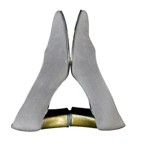 Stuart Weitzman Shoes Womens Size 6C‎ Gray Block Heel Square Toe Dress Pumps thumbnail 6