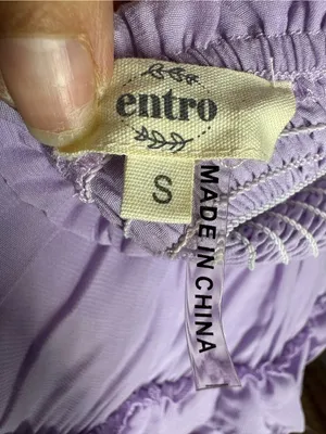 Entro Lavender Off-Shoulder Mini Dress Romper Size S thumbnail 8