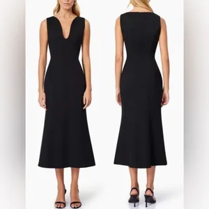 NWOT ELLIATT Eden Sleeveless Midi Dress Black SZ L thumbnail 2