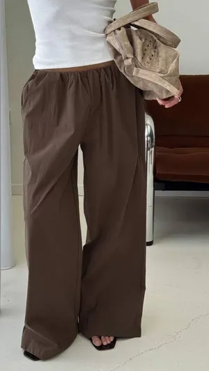 Princess Polly Brown Pants thumbnail 1