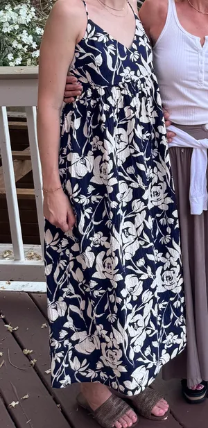 A New Day Navy Floral Maxi Dress thumbnail 4