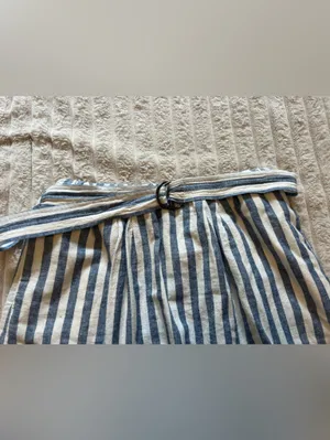 Loft blue and white strip summer skirt thumbnail 5