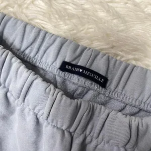 Light Blue Jogger Brandy Melville Cuffed Rosa Soft Sweatpants Pockets Y2k Cozy thumbnail 2
