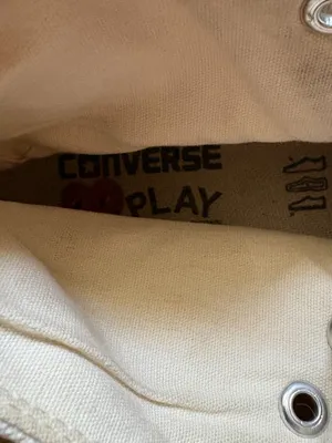 Converse Chuck Taylor Play Commes des Garçons white high-top sneakers US 7 / 9 thumbnail 3
