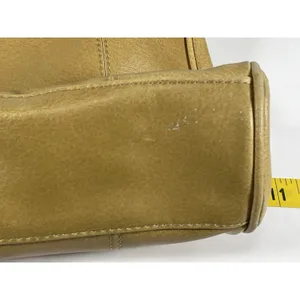 Nine West Vintage Shoulder Bag Tote Purse Tan Faux Leather Y2K Medium Double Str thumbnail 13