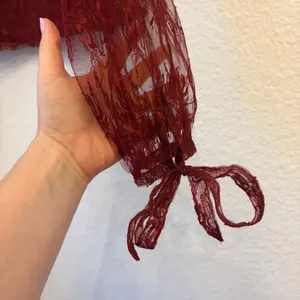 Tularosa Sheer Lace Top M Romantic Victorian Coquette Whimsigoth Ruffle Burgundy thumbnail 7
