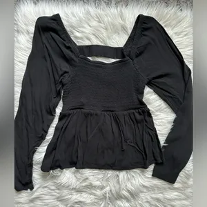 Old Navy smocked babydoll blouse thumbnail 4