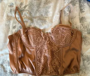 BDG Nude or Beige Corset Large (fits like XL) thumbnail 1