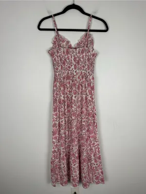 Anne Cate Willow Floral Cotton Midi Dress Women’s Sz Xs thumbnail 5