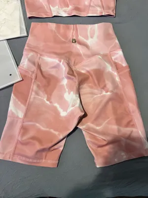 Buffbunny Crystal Crop and BuffBunny Limitless Bike Shorts Rose thumbnail 3